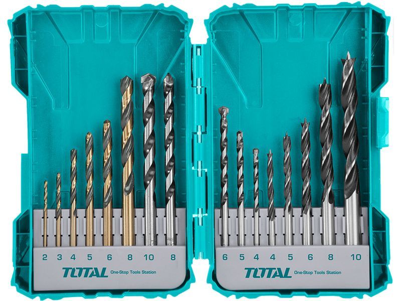 Boren, combi set, 16 stuks Boren, combi set, 16 stuks
