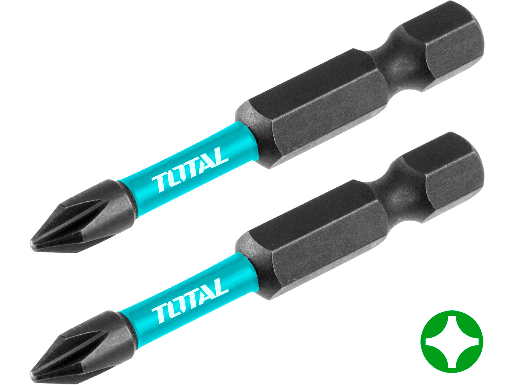 Total Slagschroevendraaierbits, S2, PH2, 50 mm, industrie Total Slagschroevendraaierbits, S2, PH2, 50 mm, industrie