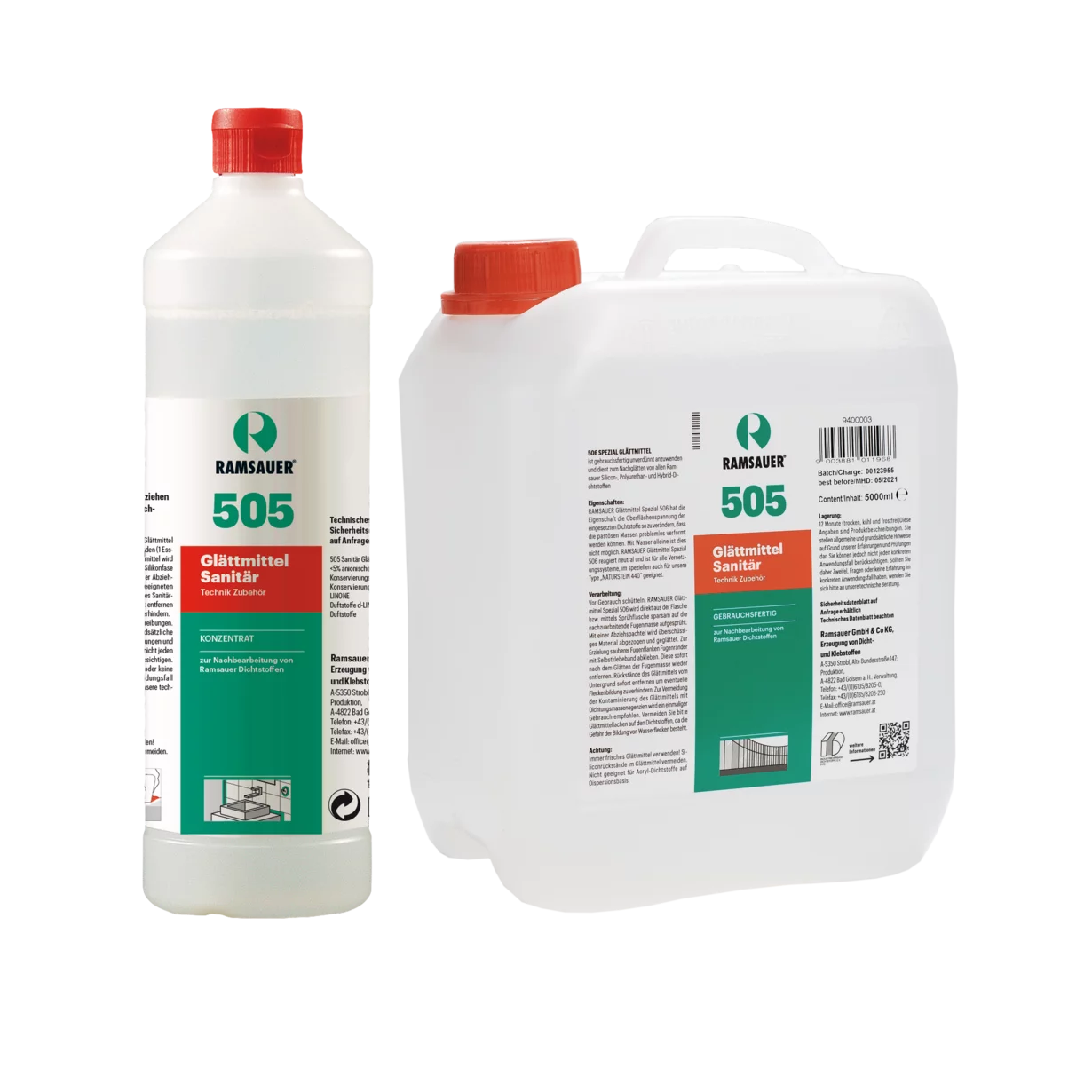 Ramsauer 505 Gladstrijkmiddel sanitair 1000 ml Ramsauer 505 Gladstrijkmiddel sanitair 1000 ml