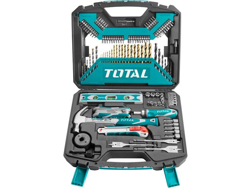 Total Set gereedschappen en boren, 120 stuks, HSS Total Set gereedschappen en boren, 120 stuks, HSS