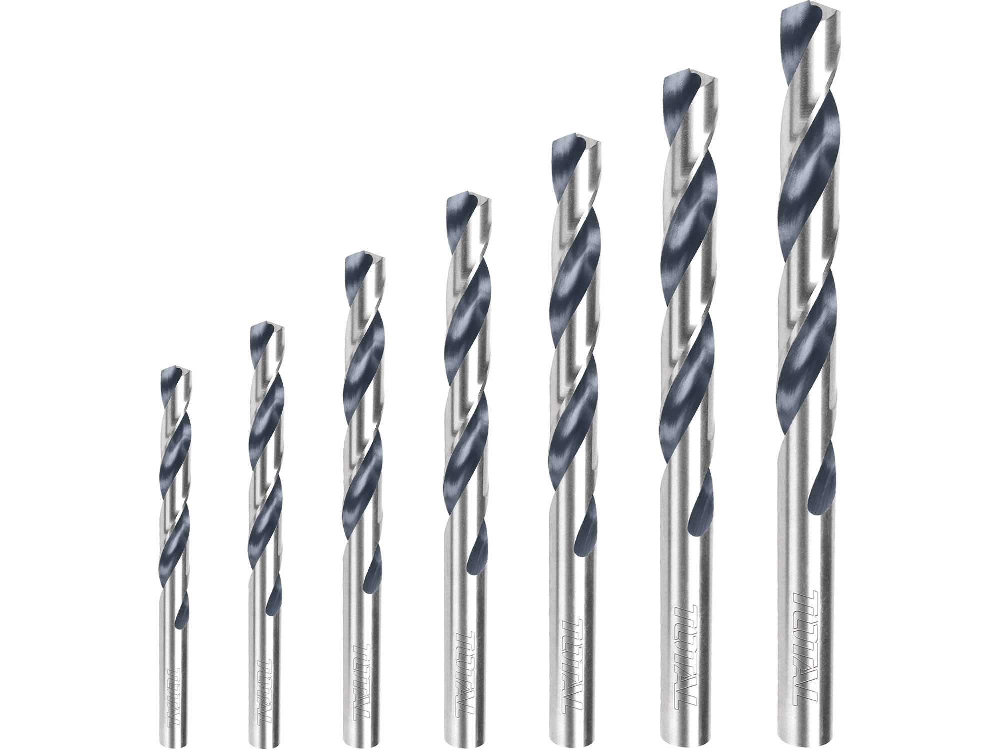 Boren voor metaal, HSS, set van 7, industrie Boren voor metaal, HSS, set van 7, industrie