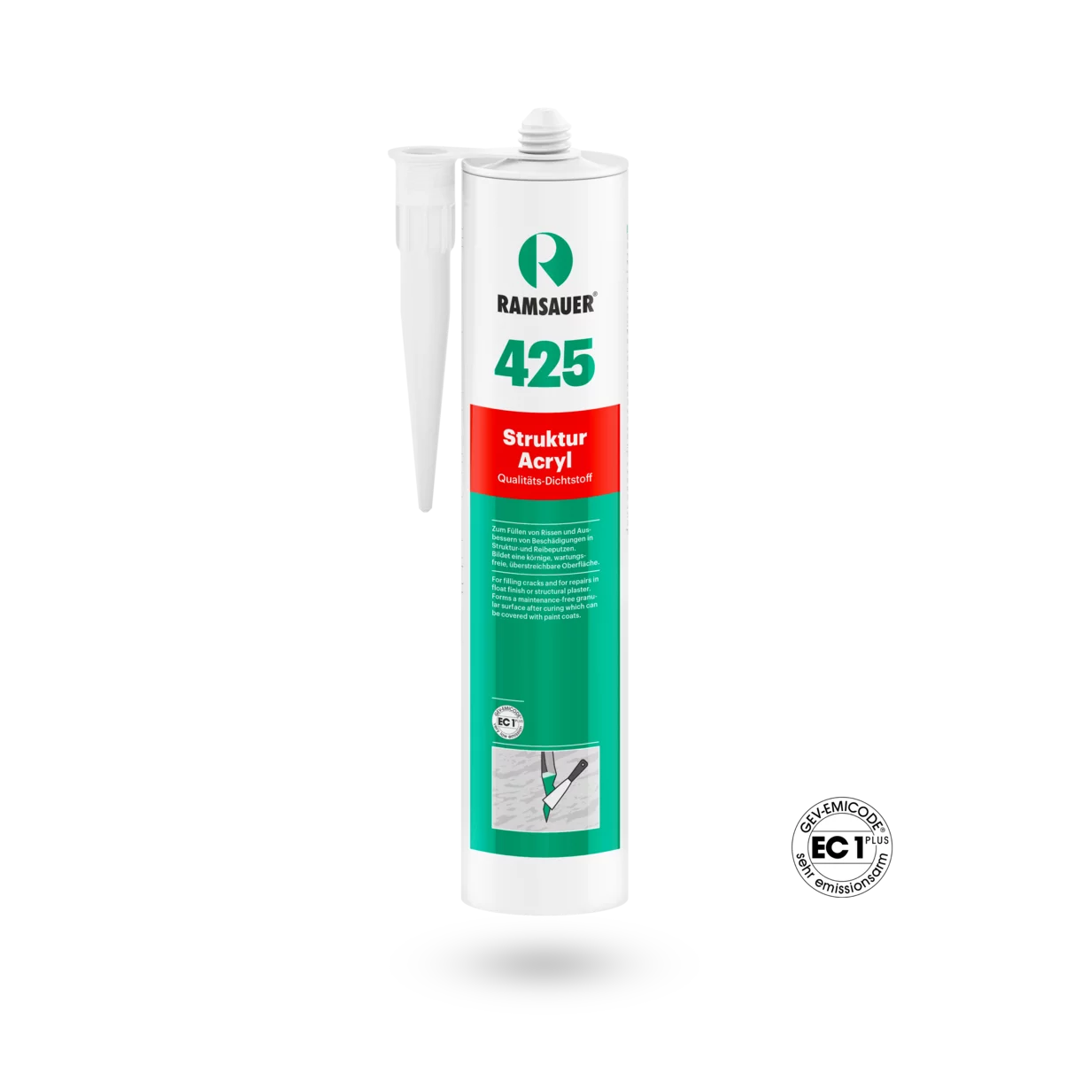 Ramsauer 425 Structuur acryl grof, 310 ml, wit Ramsauer 425 Structuur acryl grof, 310 ml, wit