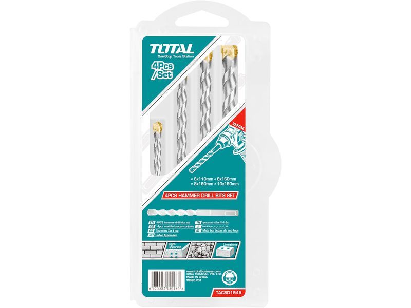 SDS Plus betonboor, set van 4 SDS Plus betonboor, set van 4
