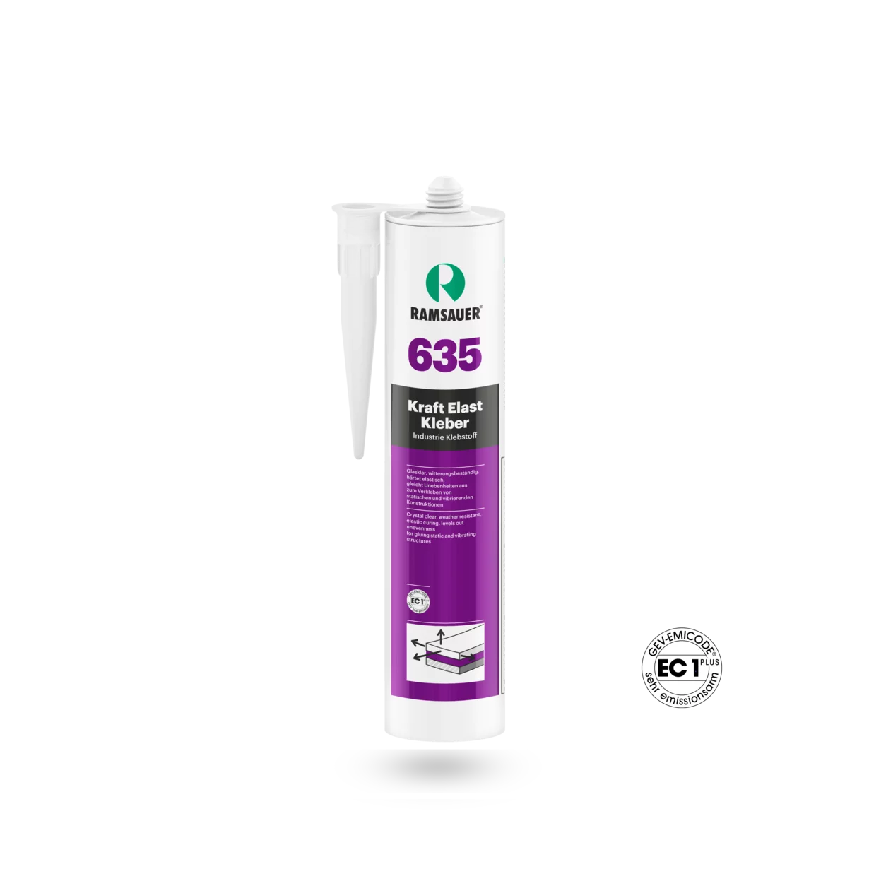 Ramsauer 635 Kraft Elast lijm, glashelder, 290 ml Ramsauer 635 Kraft Elast lijm, glashelder, 290 ml
